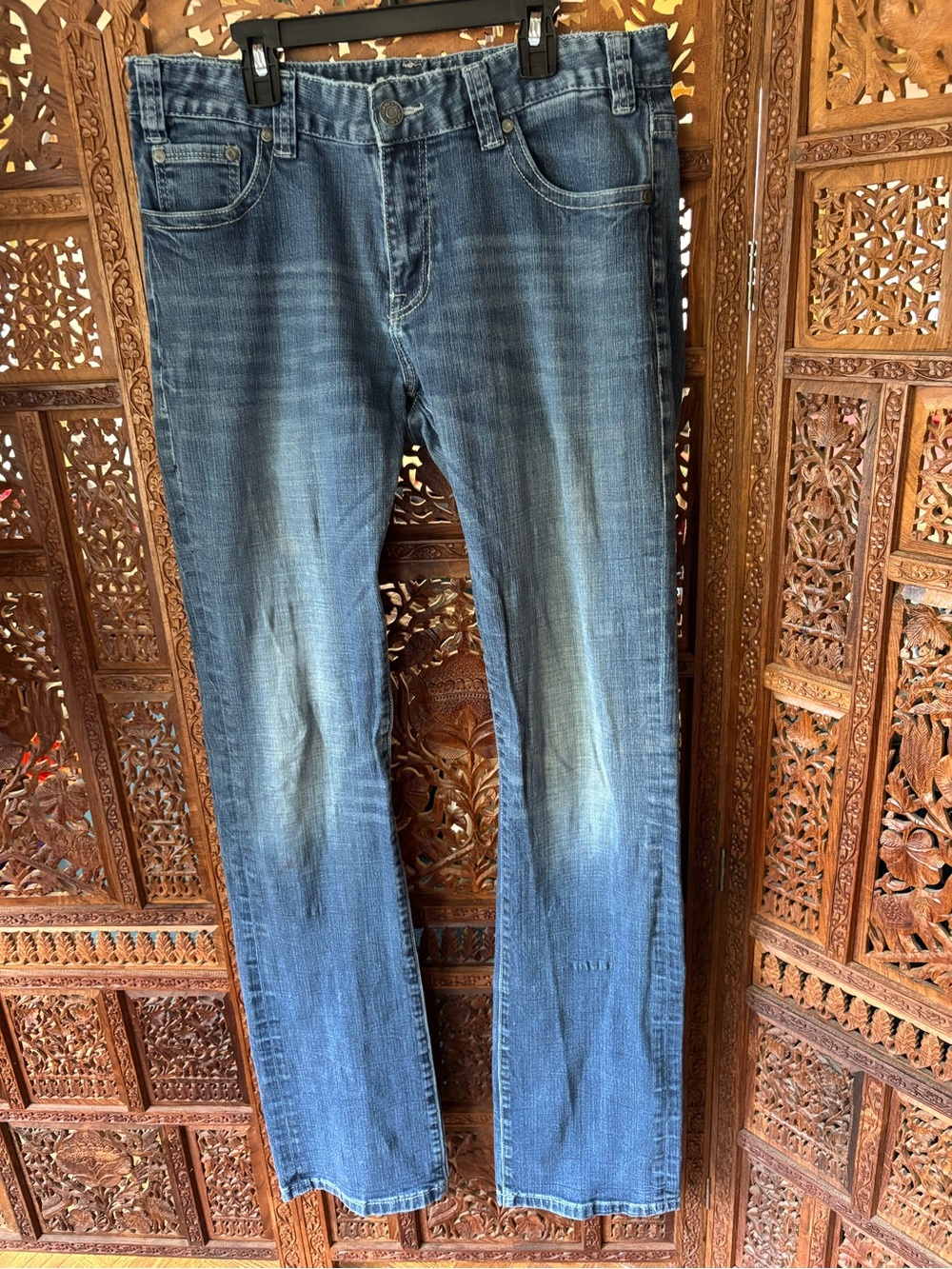 Rock & Roll Cowgirl Blue Washed Straight Leg Jeans
